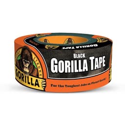 Gorilla Black Duct Tape, 1.88" x 35 yd, Black, (Pack of 1)