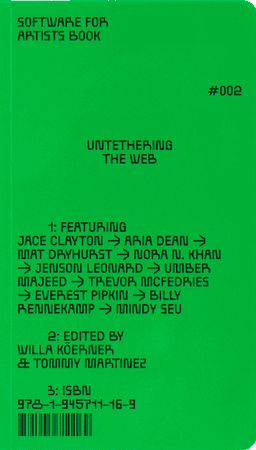 Software for Artists Book: Untethering the Web